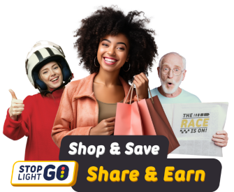 MyStopLightGo.com, shop, save, share, earn, stoplightgo